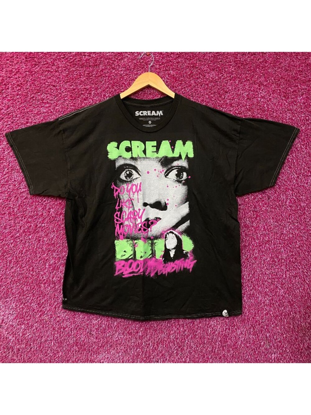 Scream x Bloody Disgusting Scary Movies Horror Graphic T-Shirt 2XL